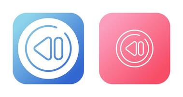 Previous Track Circle Vector Icon