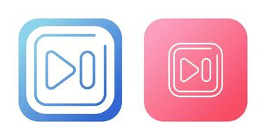 Next Track Square Vector Icon