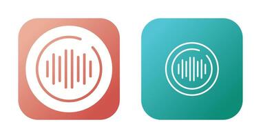 Audio Spectrum Circle Vector Icon