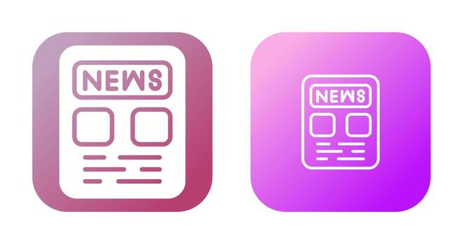 Newspaper Vector Icon