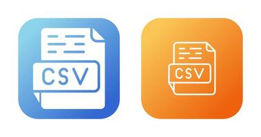 icono de vector csv