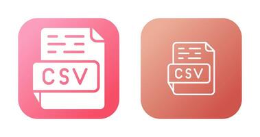 icono de vector csv