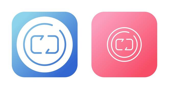 repetir circulo vector icono