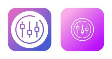 Music Equalizer Circle Vector Icon