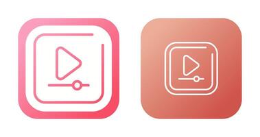 Video Play Square Vector Icon