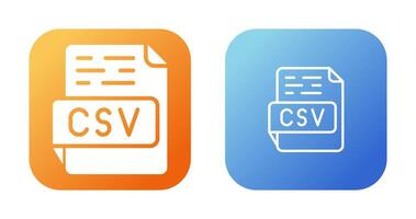 icono de vector csv