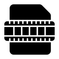 vídeo archivo vector icono