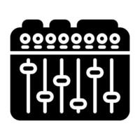 Sound Mixer Vector Icon