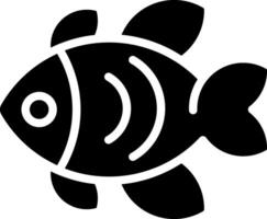 icono de vector de pescado