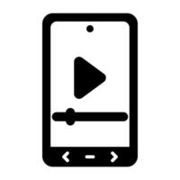 Video Player Vector Icon