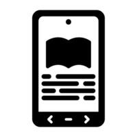 E book Reader Vector Icon