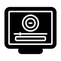 Desktop Computer Vector Icon