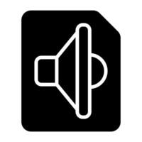 Audio File Vector Icon