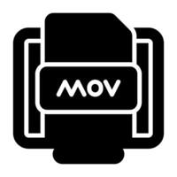 mov archivo vector icono