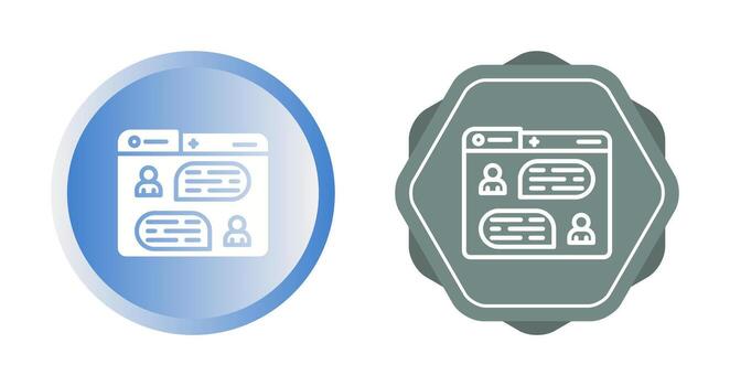 Messaging Vector Icon