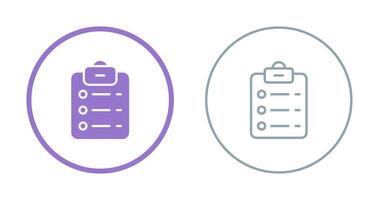 List Check Vector Icon