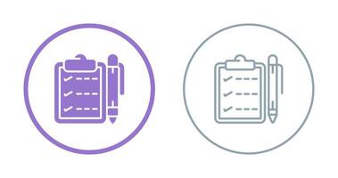 Notepad with pen Vector Icon
