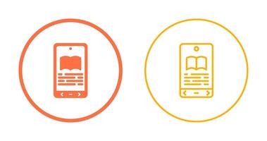 E book Reader Vector Icon