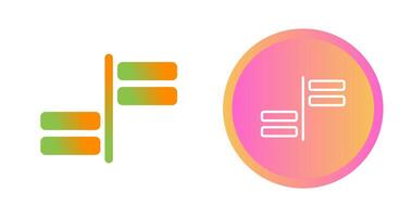 Horizontal Alignment Vector Icon
