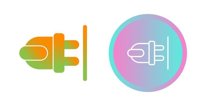 icono de vector de enchufe