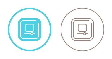 Video Stop Square Vector Icon