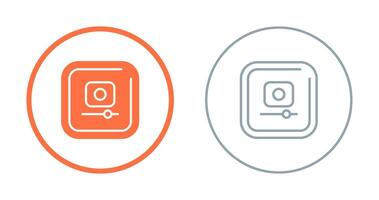 Video Record Square Vector Icon