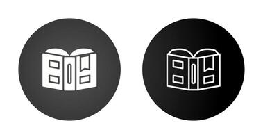 Open book with bookmark Vector Icon