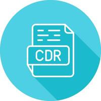 icono de vector de cdr