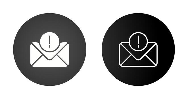 error mensaje vector icono