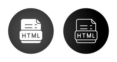 icono de vector html