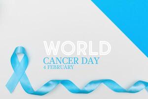 World cancer day concept on white background photo