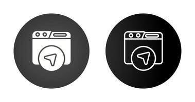 Website Navigation Vector Icon