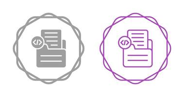 Document Insert Code Vector Icon