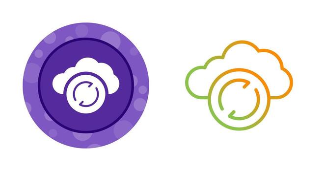 icono de vector de sincronización