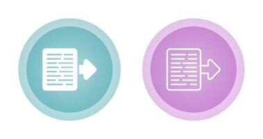 Document Export Vector Icon
