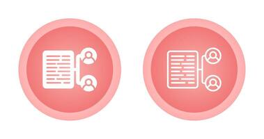 Document Collaboration Vector Icon