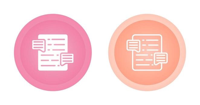Document Commenting Vector Icon