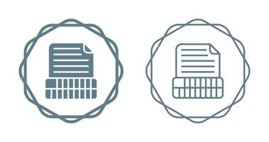 Document Insert Table Vector Icon