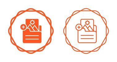Document Insert Image Vector Icon