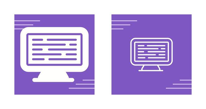 Computer Vector Icon