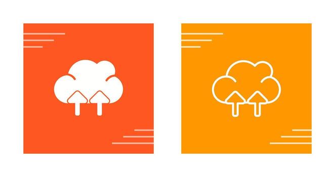 icono de vector de nube
