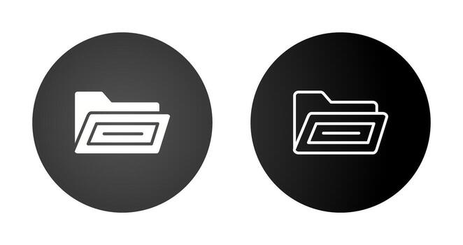 abierto archivo carpeta vector icono