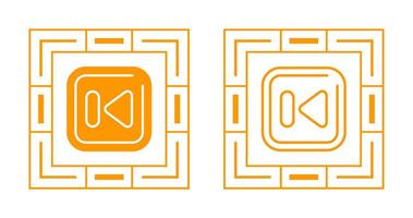 Previous Track Square Vector Icon