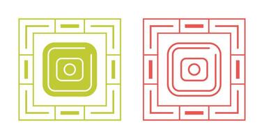 Record Square Vector Icon