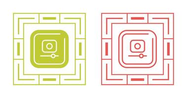 Video Record Square Vector Icon