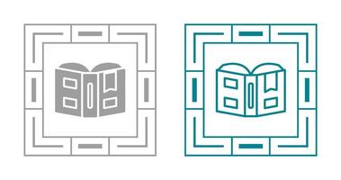 Open book with bookmark Vector Icon