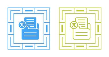 Document Insert Formula Vector Icon