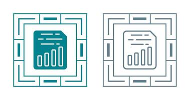 Document Insert Chart Vector Icon