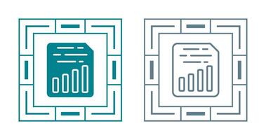 Document Insert Chart Vector Icon