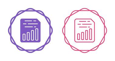 Document Insert Chart Vector Icon